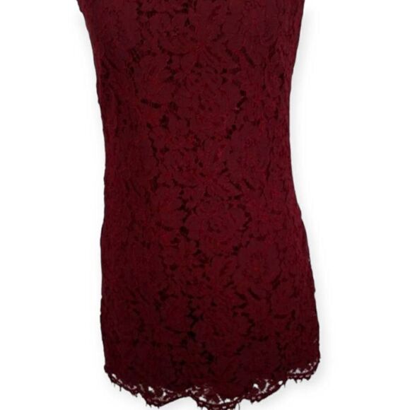 XHILARATION BURGUNDY LACE DRESS SZ.XS EUC - Picture 3 of 5